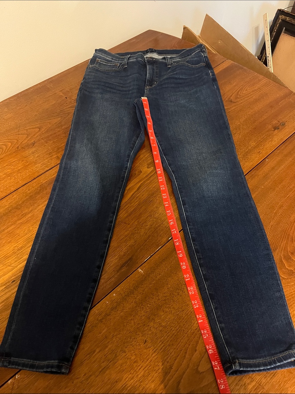 J. Crew Factory Dark Blue Skinny-Leg Jeans